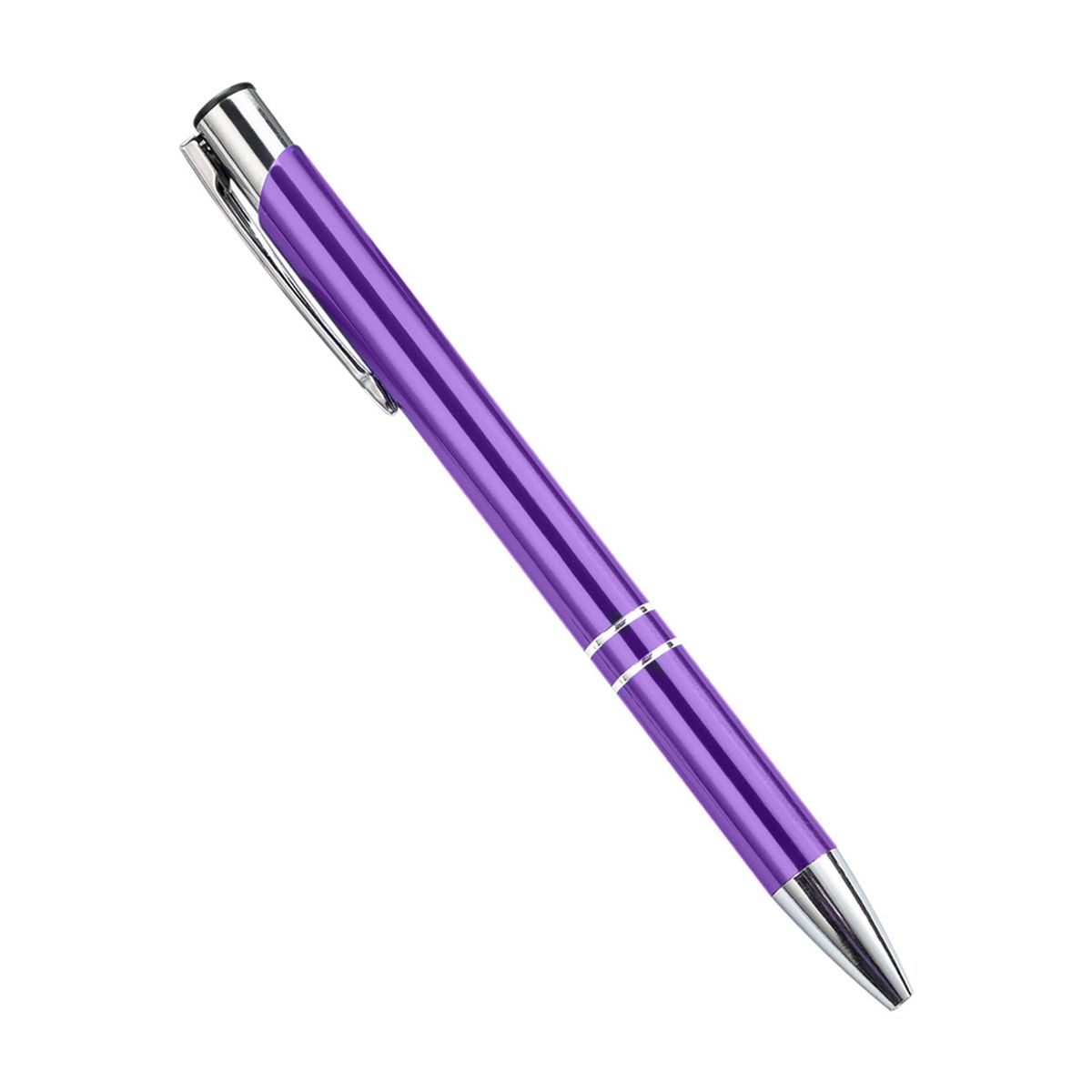 2Pcs Ballpoint Pen Medium Point Advertising Pen Purple