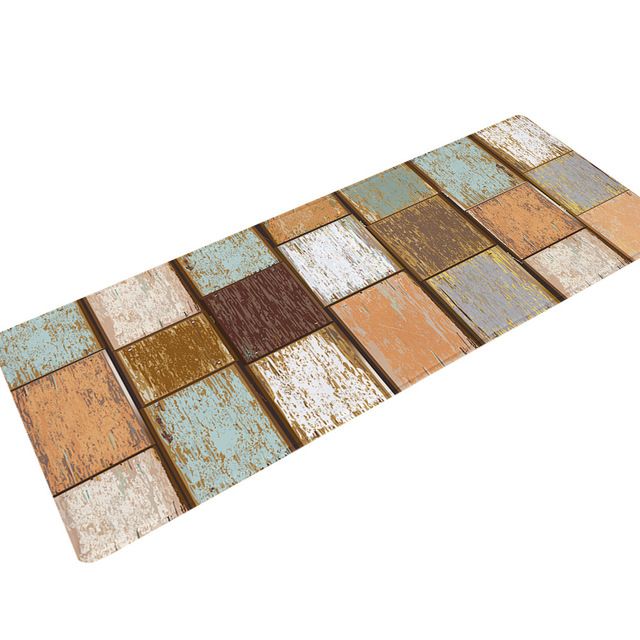 3d Wood Grain Printed Outdoor Door Mat Welcome Rug