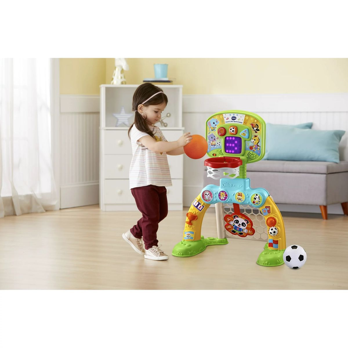 Count And Win Sports Center Toddler Basketball And Soccer Smart Toy
