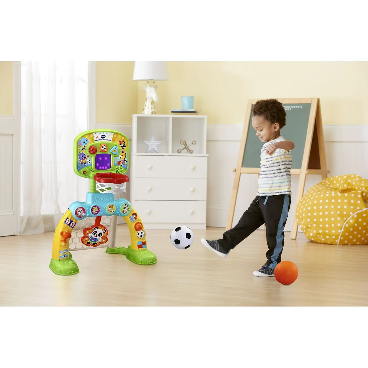 Count And Win Sports Center Toddler Basketball And Soccer Smart Toy