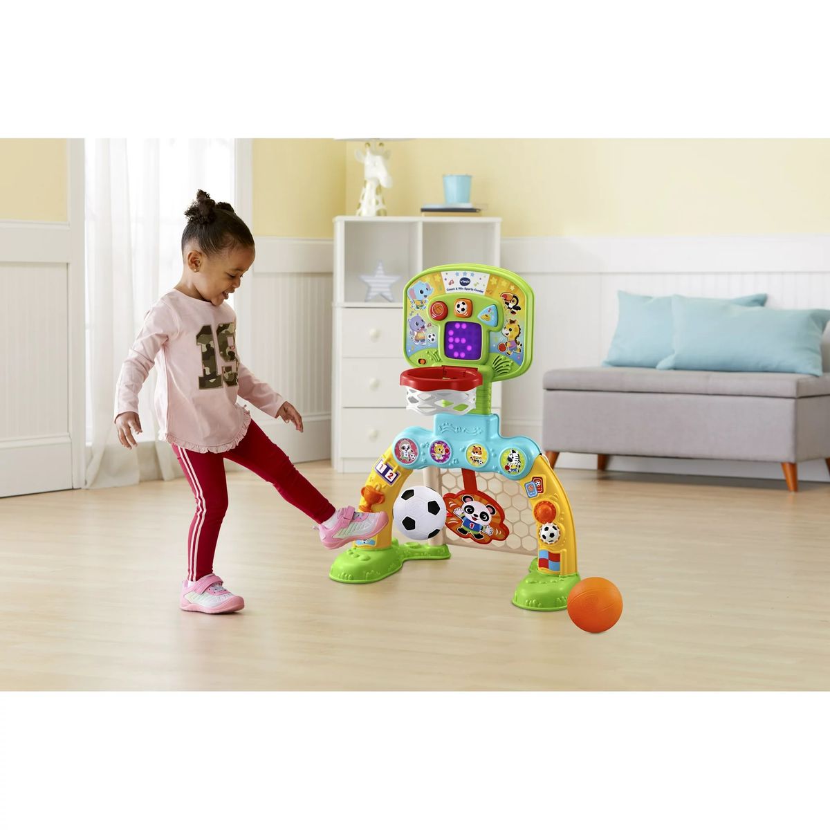 Count And Win Sports Center Toddler Basketball And Soccer Smart Toy