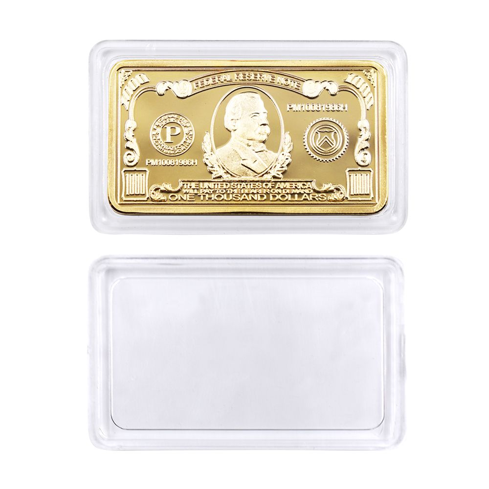 999.9 Gold Plated American Bar One Thousand American Bank