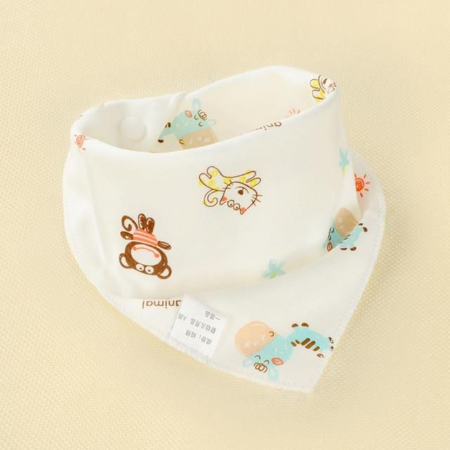 4PCS Baby Bibs Boy Girl Bandana Water Absorb Bib