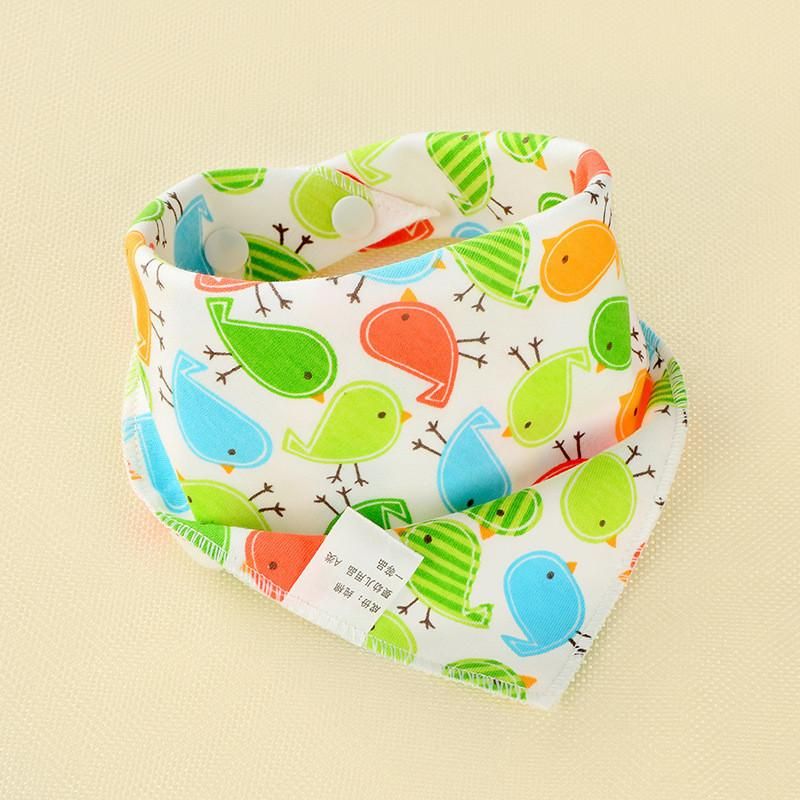 4PCS Baby Bibs Boy Girl Bandana Water Absorb Bib