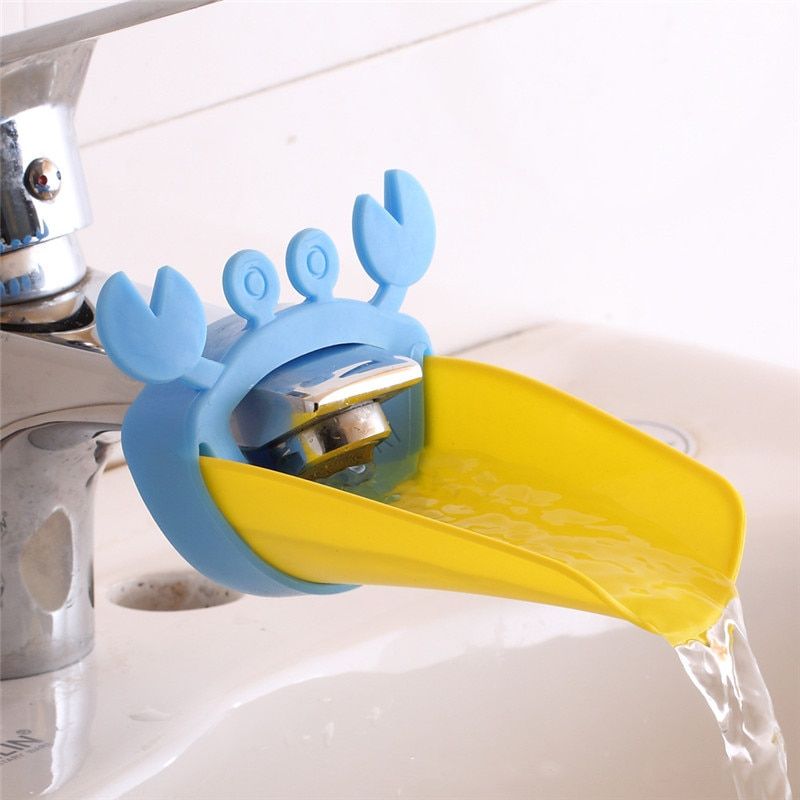 Silicone Bath Toys For Babies Faucet Extender For Children Sink Washbasin Rubber Washbasin Water R