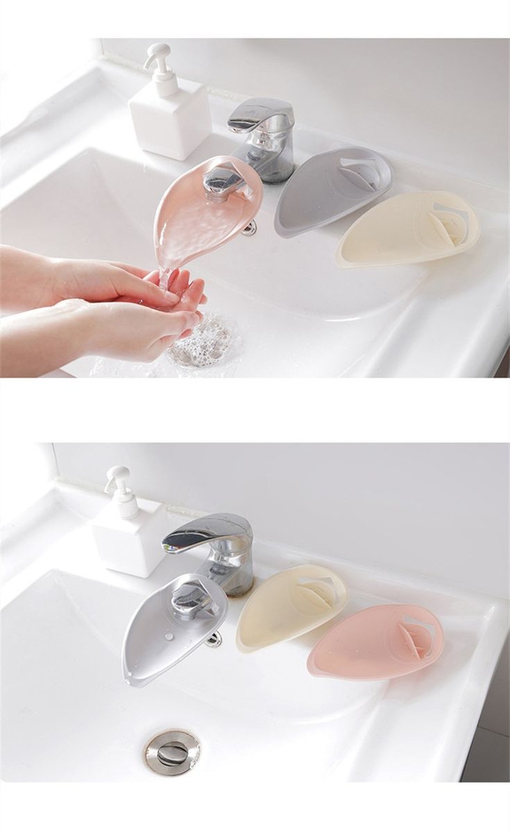 Silicone Bath Toys For Babies Faucet Extender For Children Sink Washbasin Rubber Washbasin Water R