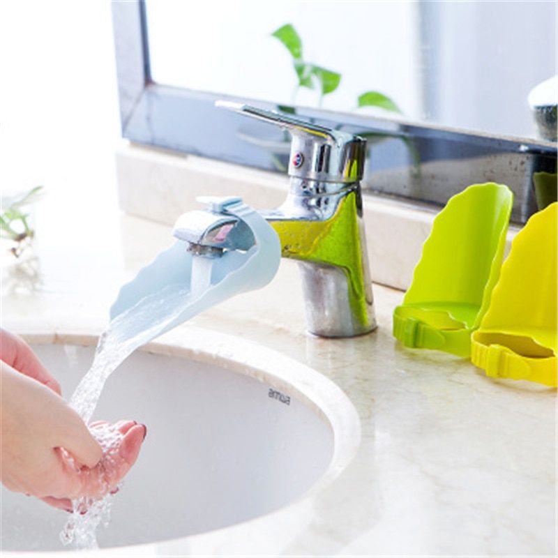 Silicone Bath Toys For Babies Faucet Extender For Children Sink Washbasin Rubber Washbasin Water R