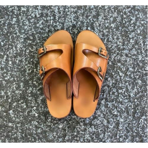 Realwon Classic Brown Leather Slippers