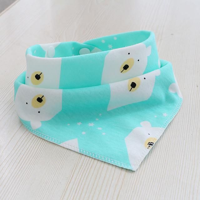 4PCS Baby Feeding Apron Triangle Cute Baby Bibs