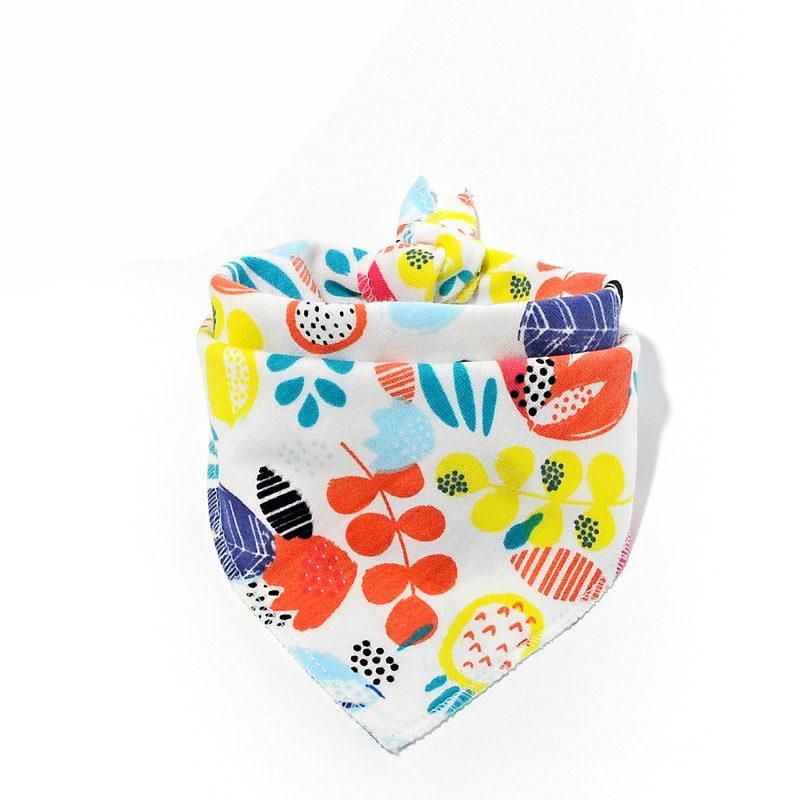 4PCS Baby Feeding Apron Triangle Cute Baby Bibs