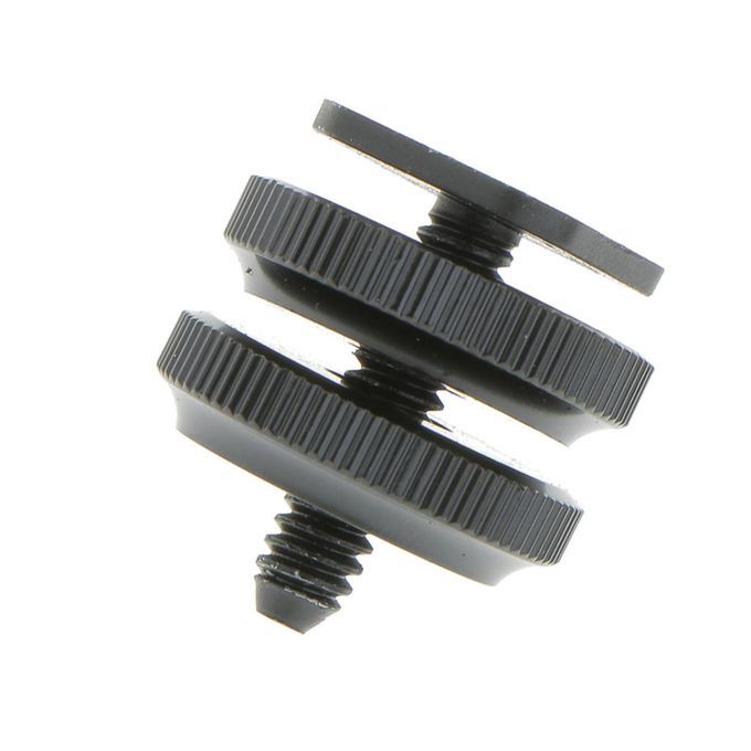 Tripod Screw To Flash Hot Shoe Adapter With 2 Adjustable Screws