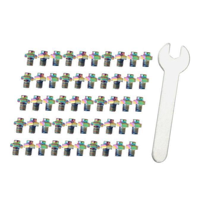 50x Bike Pedal Screws Fixed Studs Nail Bolts Bicycle Bike Colorful