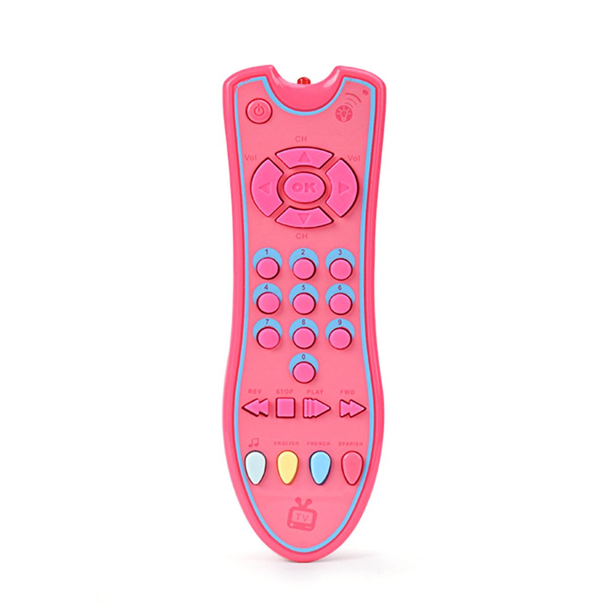 Kids Musical TV Remote Control Toy With Light And Sound