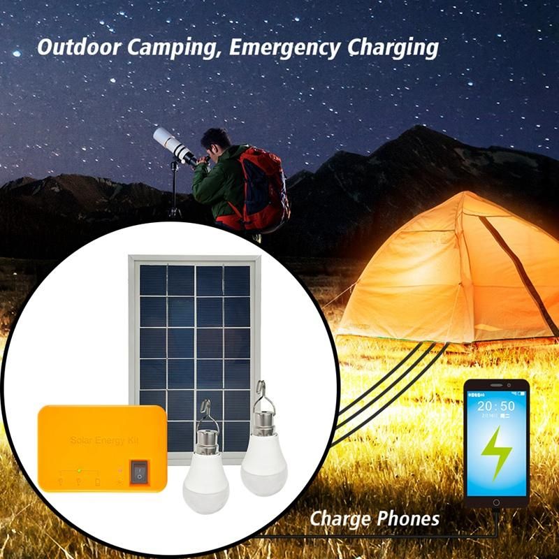Camping Solar Panel Light 2  Set Solar Charger Energy Saving Solar Light Outdoor Indoor Rechargeable LED LightA
