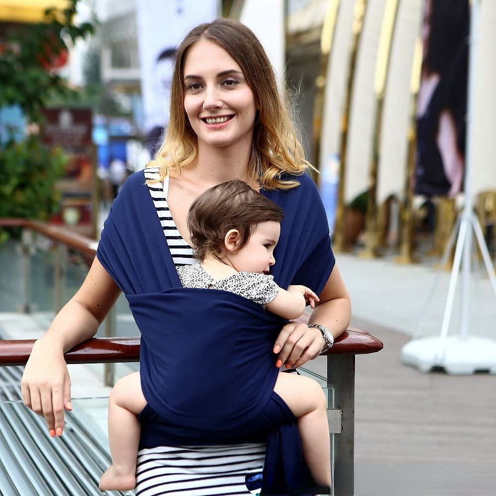 Baby Carrier Wrap Baby Back Towel Front Holding Solid Color Baby Multifunctional Strap Born Baby It Baby Bag Beige