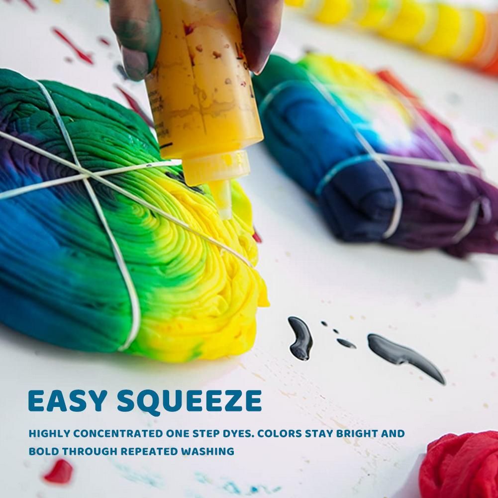 High Quality Tie-Dye Kit Dyes Bottles Non-toxic DIY Clothing Graffiti Fabric DIY Fashion Dye Kit For Kids