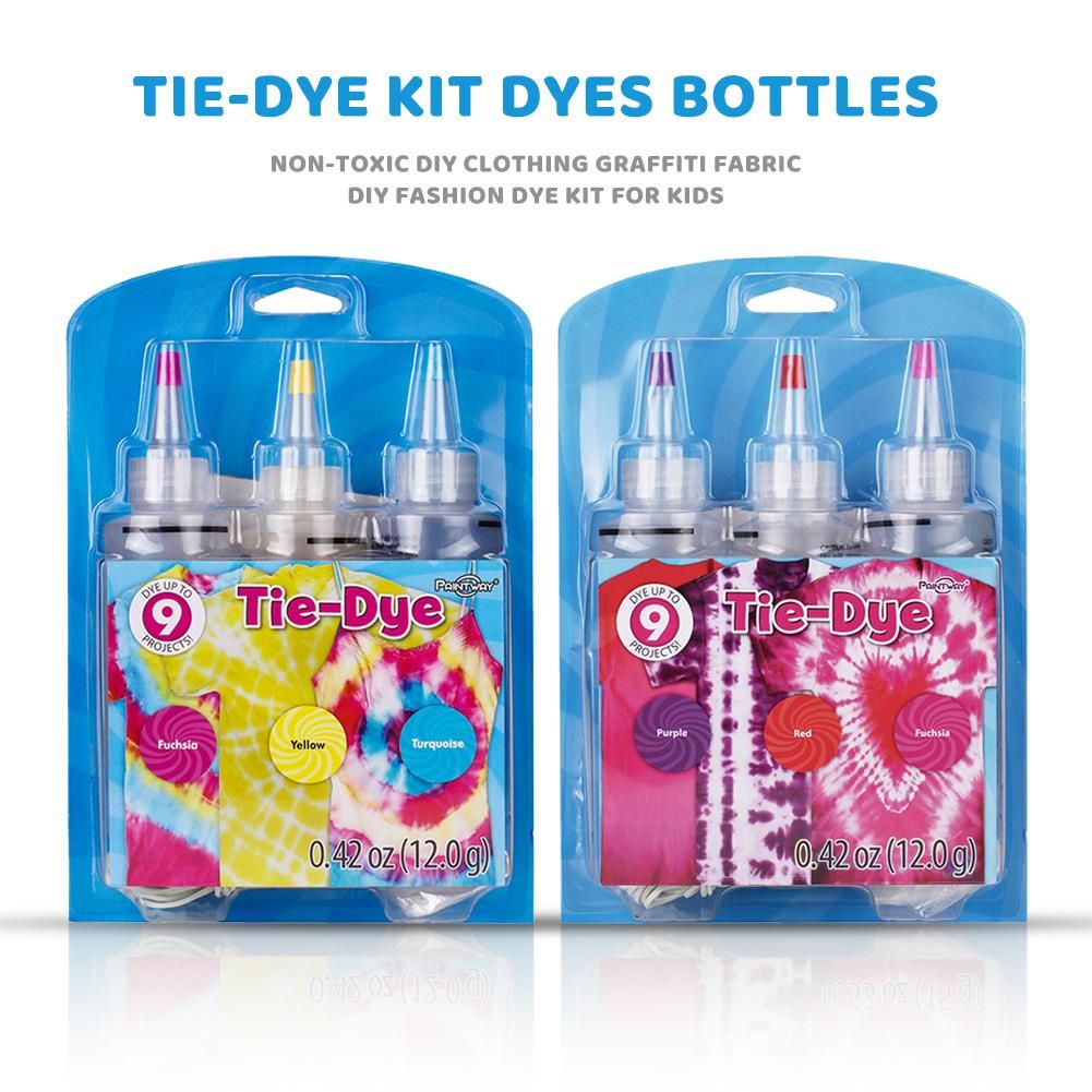 High Quality Tie-Dye Kit Dyes Bottles Non-toxic DIY Clothing Graffiti Fabric DIY Fashion Dye Kit For Kids