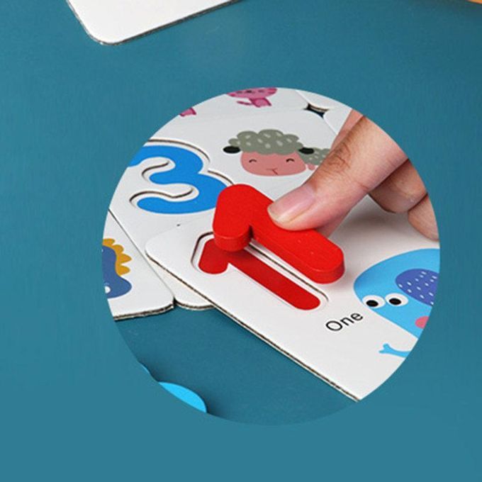 Wooden Spelling Words Numbers Two In One Kids Alphanumeric-