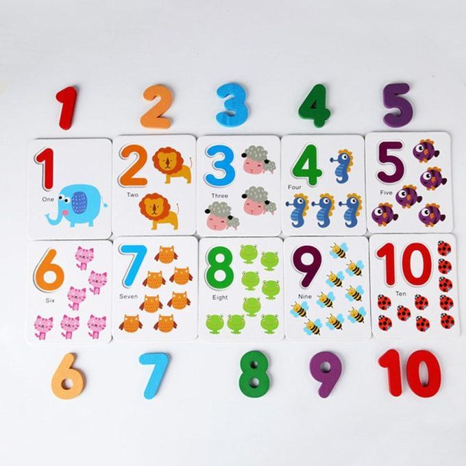 Wooden Spelling Words Numbers Two In One Kids Alphanumeric-
