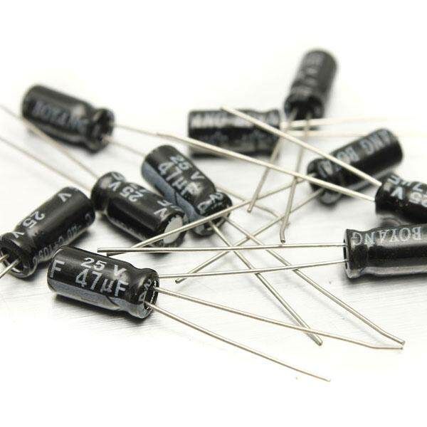 （0.1uF - 220uF） Newest 200 Pcs 15 Values Electrolytic Capacitor Assortment Kit