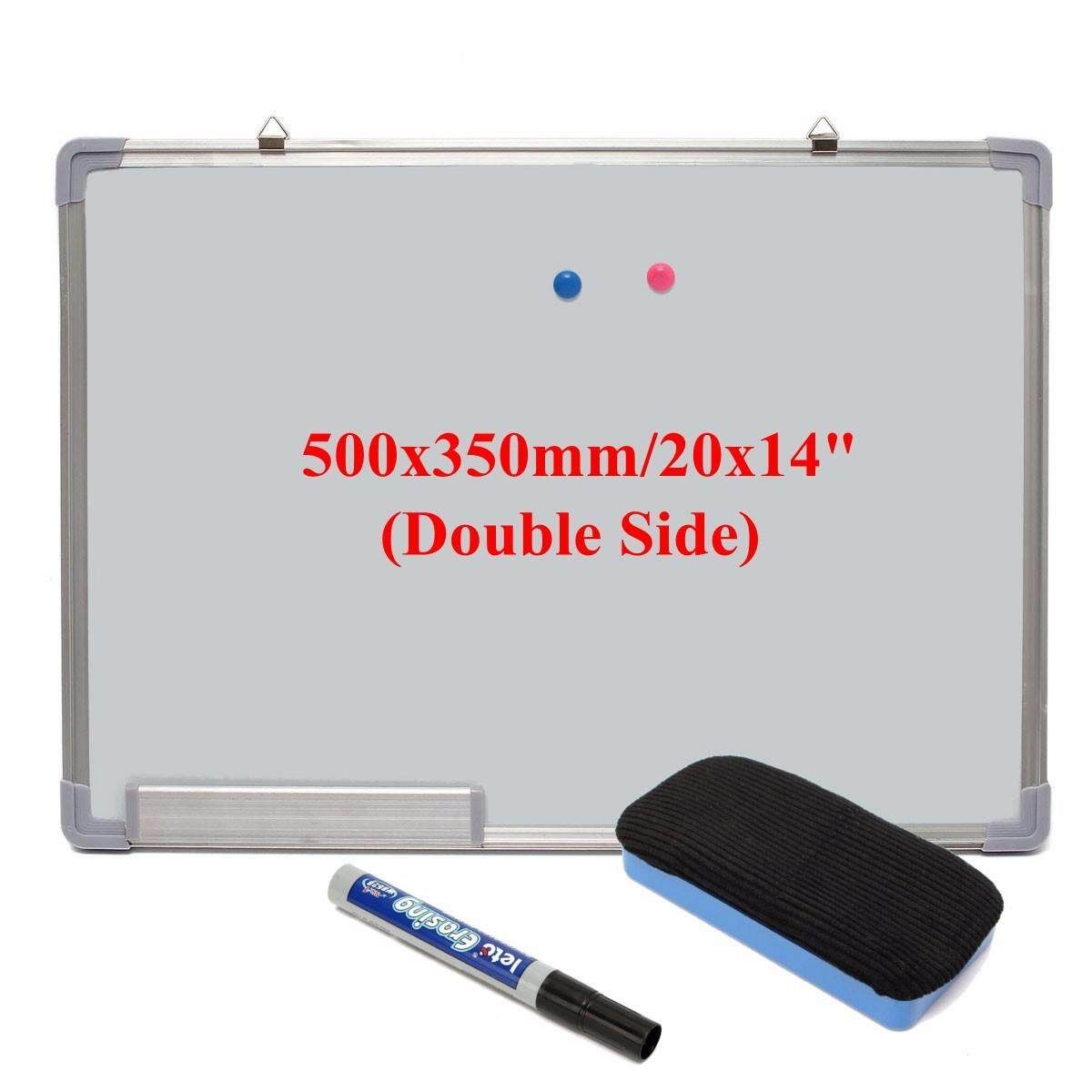 Magnetic Dry Wipe Whiteboard Notice Drawing Board 4 Sizes & Eraser+Tripod Stand