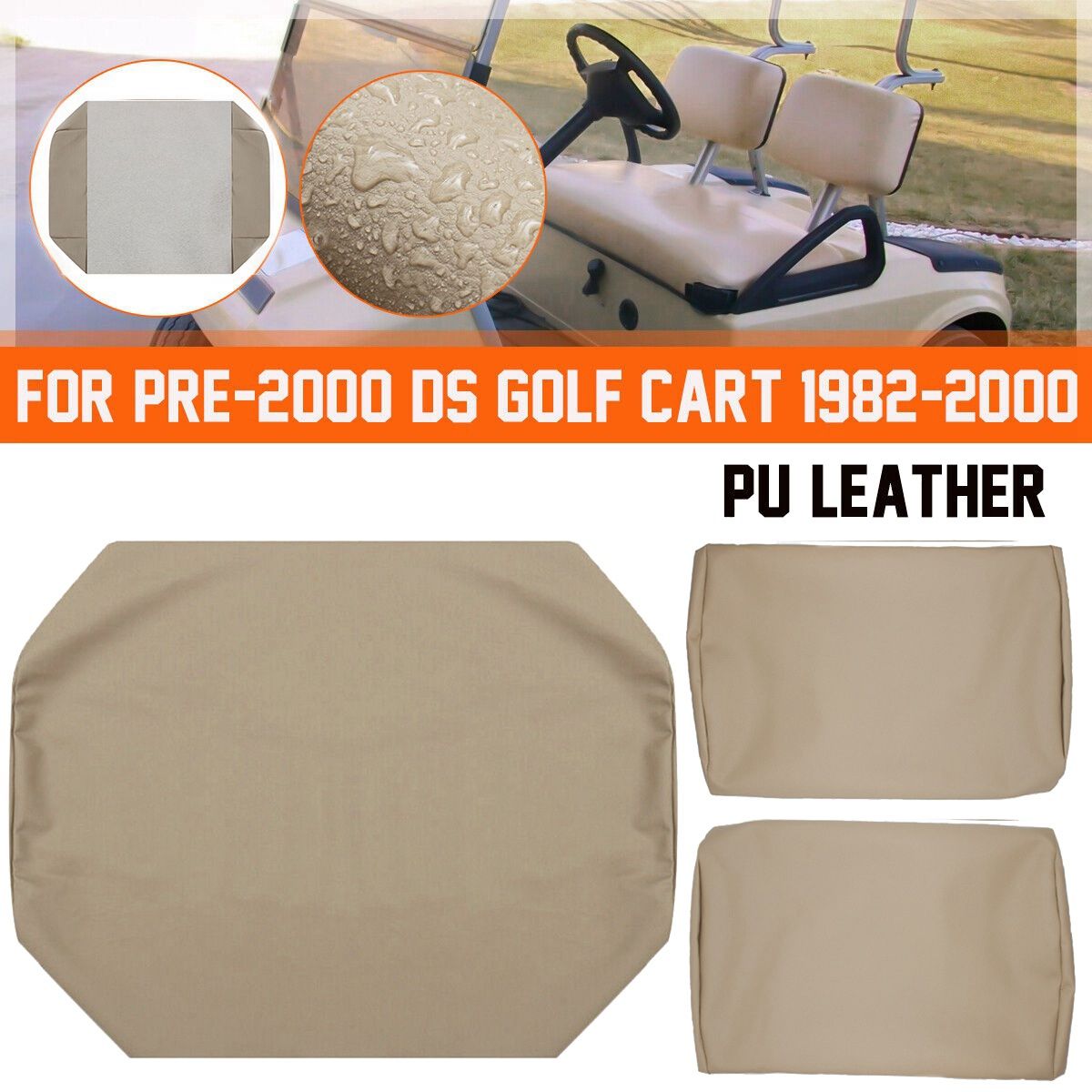 3PCS/Set Golf Club Car PRE-2000 82-00 Golf Cart Front