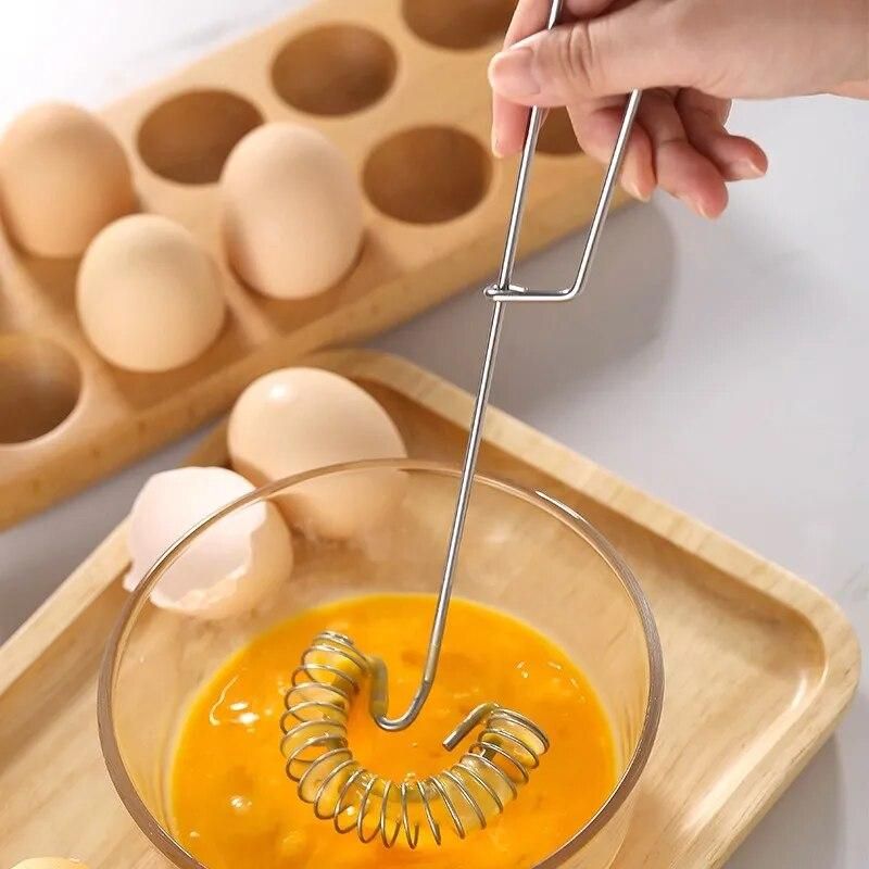 Hand whisk Baking tools Spring stainless steel bubbler Household egg whisk Hand whipped cream