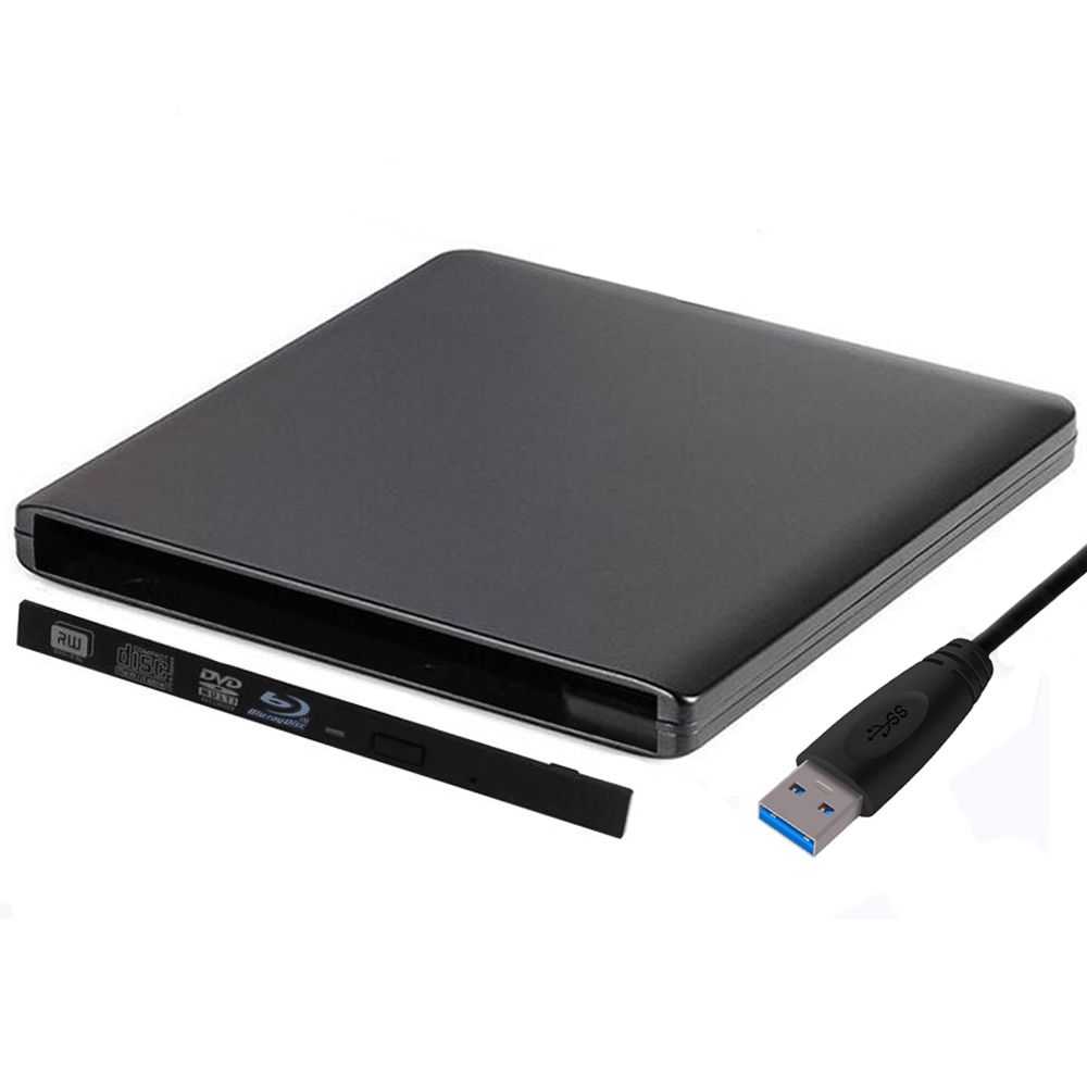Slim Hard Plastic USB 3.0 SATA 9.0/9.5mm External DVD Enclosure CD-ROM Case For Laptop CD/DVD Blu-ray Optical Drive Wholesale