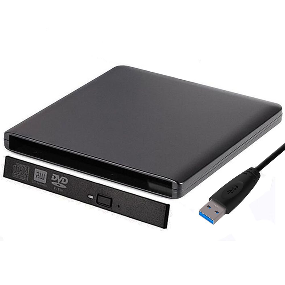 Slim Hard Plastic USB 3.0 SATA 9.0/9.5mm External DVD Enclosure CD-ROM Case For Laptop CD/DVD Blu-ray Optical Drive Wholesale