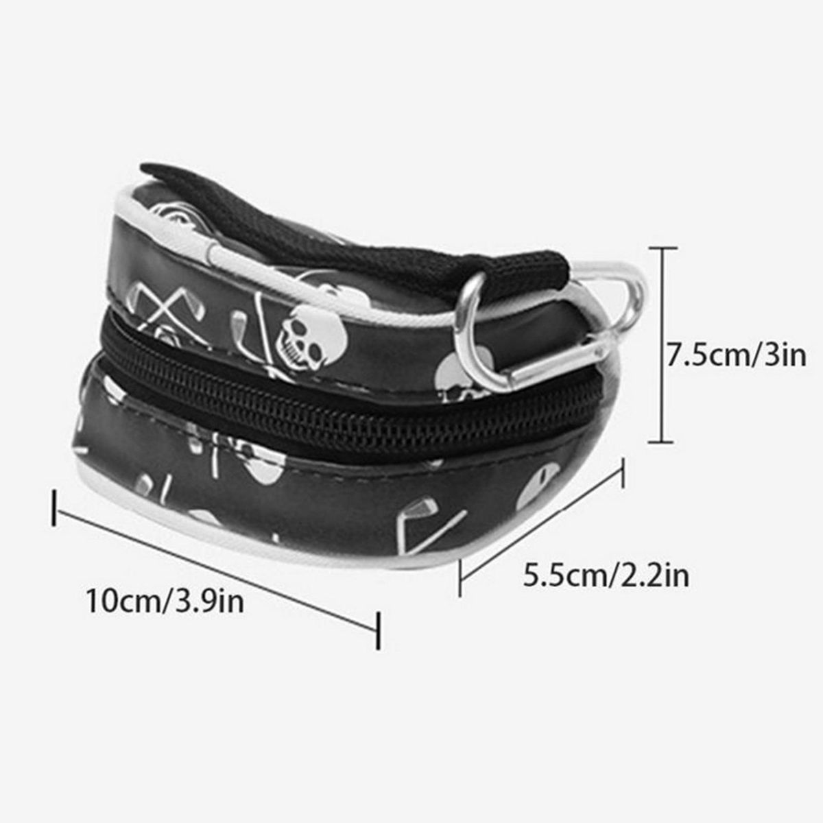 Golf Ball Pouch Lightweight Golf Ball Pocket Black