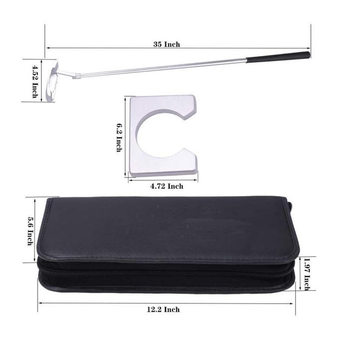 Golf Practice Putting Putter / Balls Set Indoor Alloy Left And Right