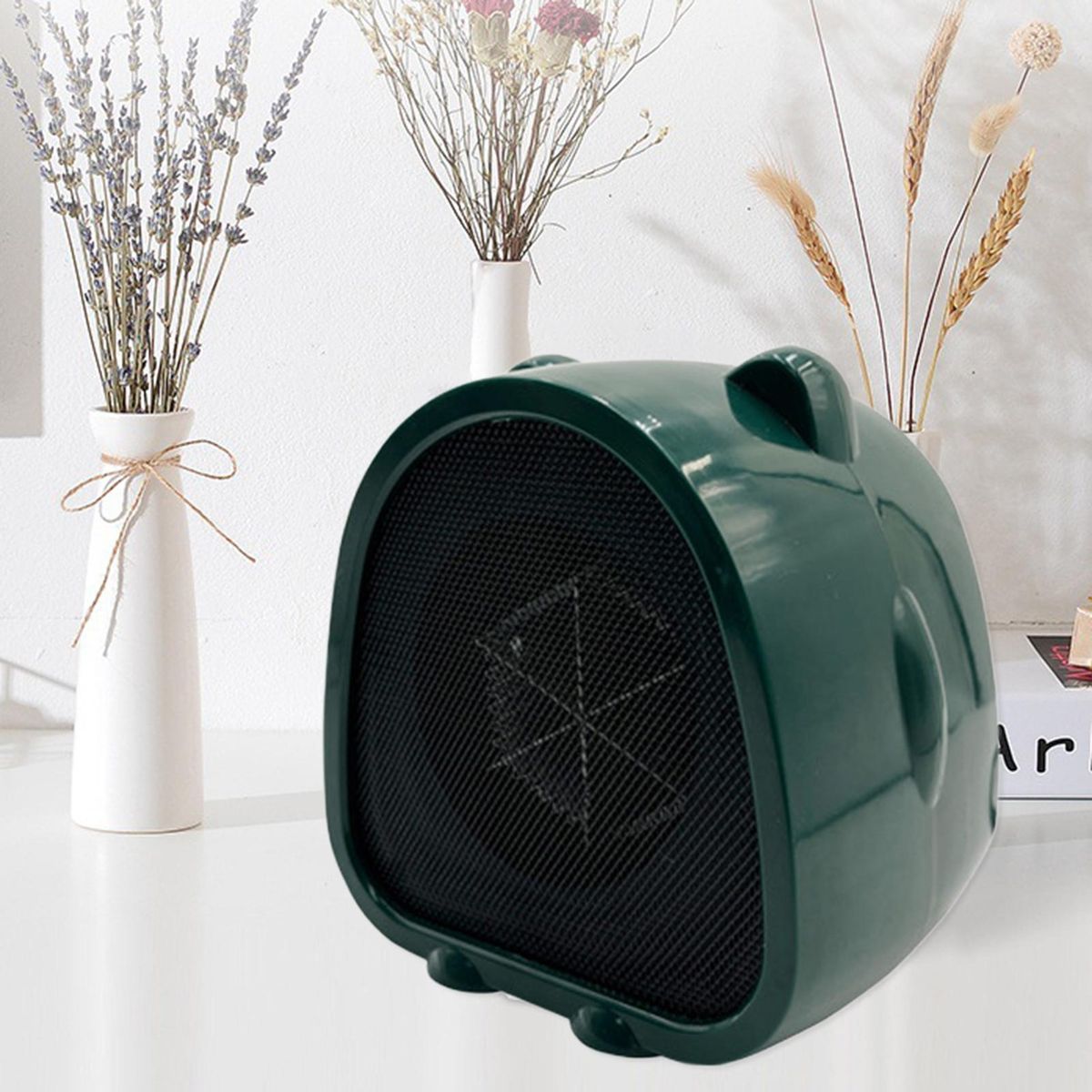1 Set Mini Heater Air Convection Space Heater Green