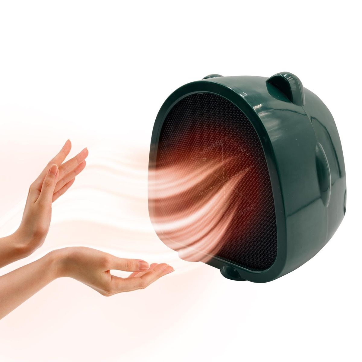 1 Set Mini Heater Air Convection Space Heater Green