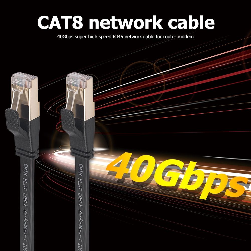 Cat8 Ethernet Cable LAN Patch Cord SFTP 40Gbps Cat 8 RJ45