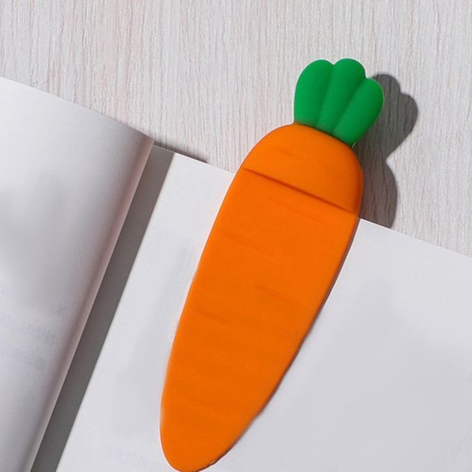 3D Book Marks Reading Carrot Book Marker Ornaments Vegetable For Kids