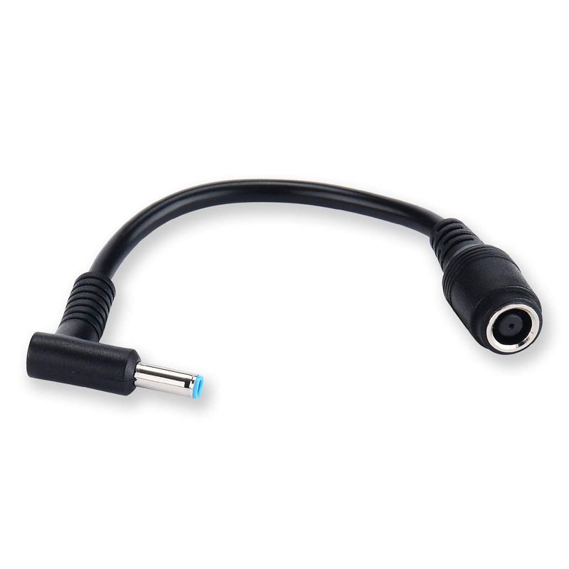7.4x5.0mm To 4.5x3.0mm Tip DC Power Adapter Charger Connector For HP Laptop Stream Spectre Pavilion Envy Elitebook Split Chrome-elbow