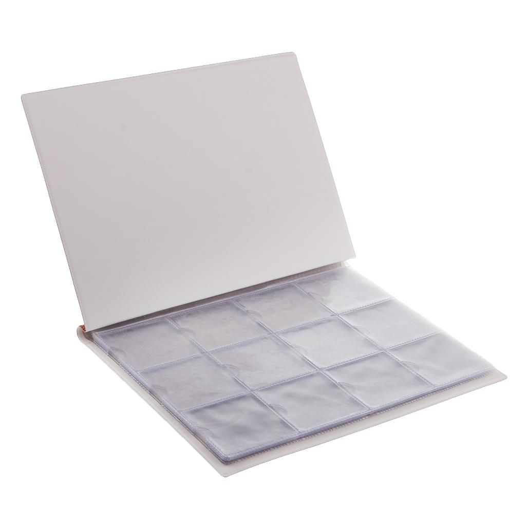 120 Pieces 12 Grids 10 Pages Coins Storage Album Coin Collecting Brown
