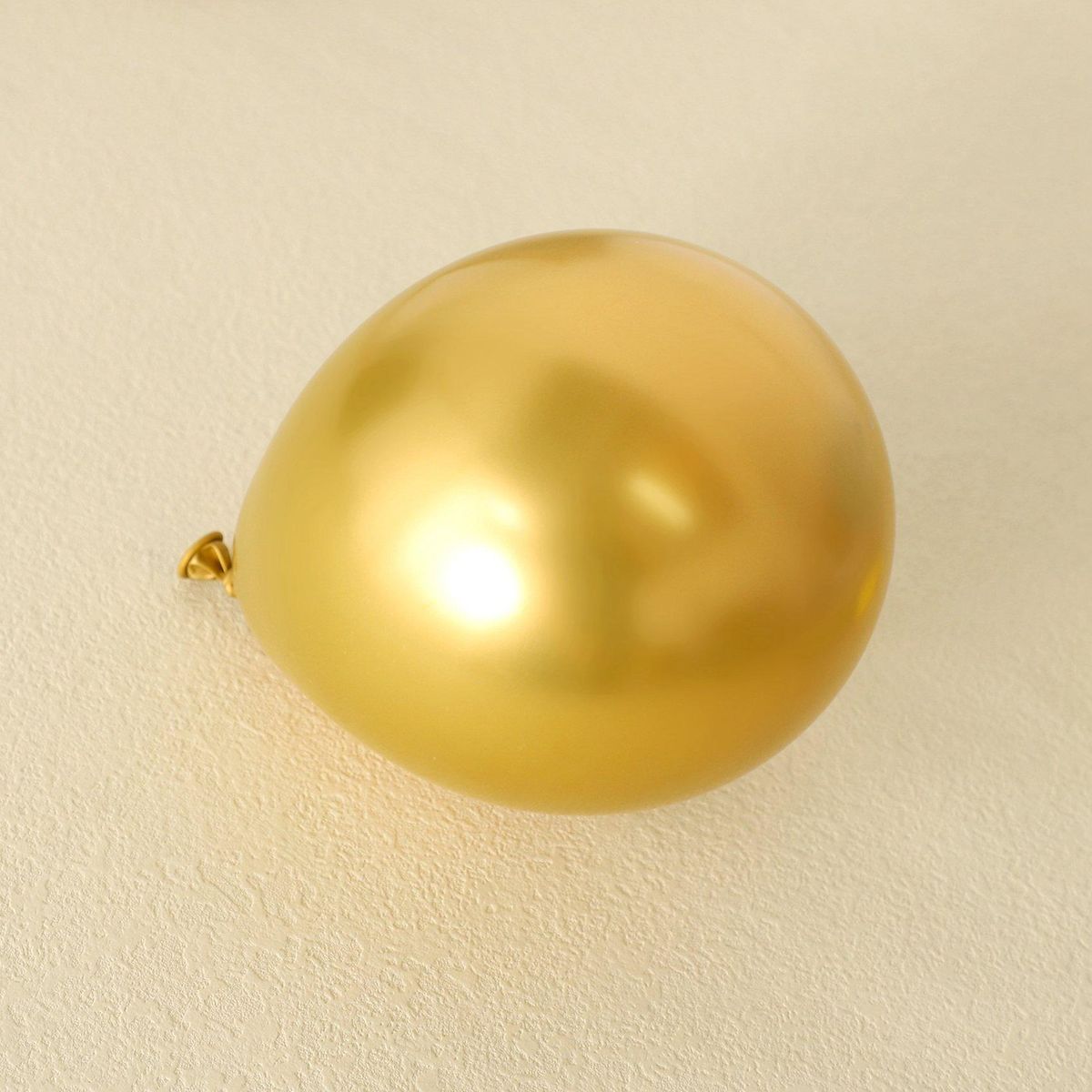 100Pcs Gold Metallic Chrome Latex Balloons, 5Inch Round