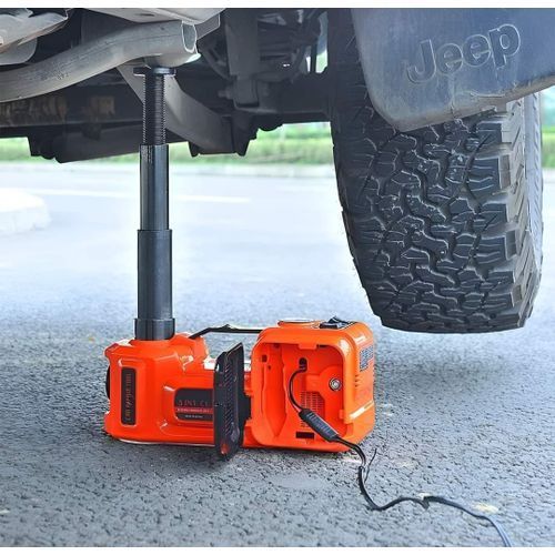 3-in-1 Electric Hydraulic Floor Jack Lift, Pump & LED