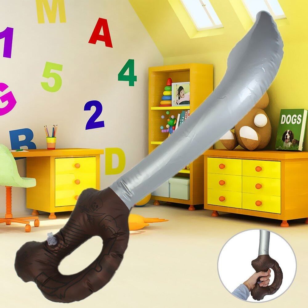 Inflatable Pirate Cutlass Toy Party Bag Fancy Dress Costume Accessories