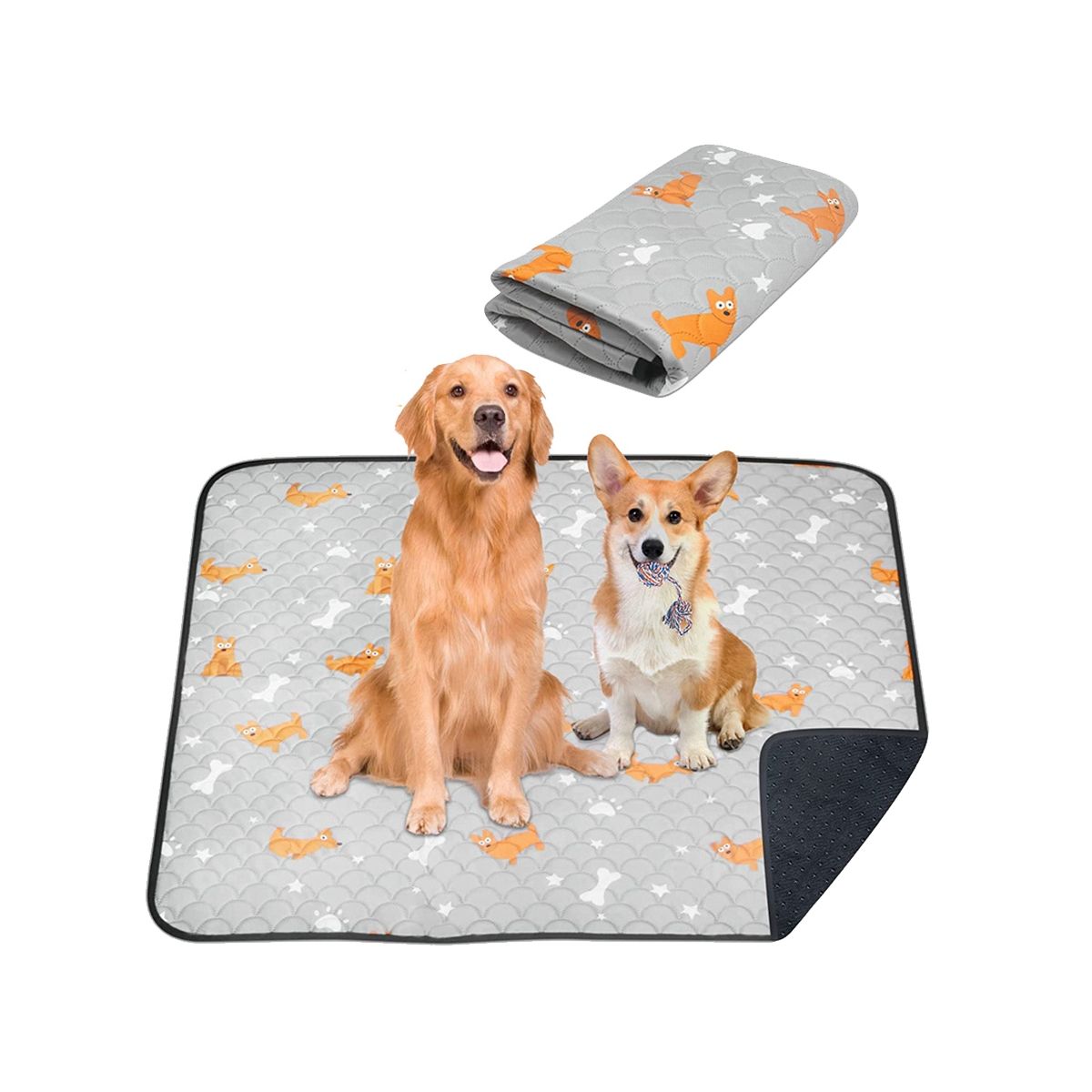2Pcs Reusable Washable Guinea Pig Bedding Puppy, Light