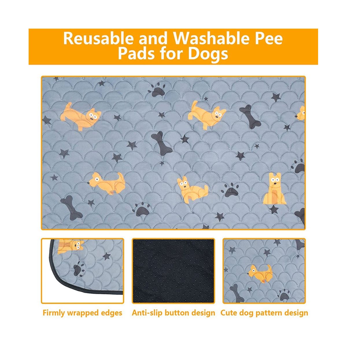 2Pcs Reusable Washable Guinea Pig Bedding Puppy, Light