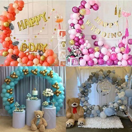 Large Balloon Arch Set Column Stand Base Frame Kit Wedding
