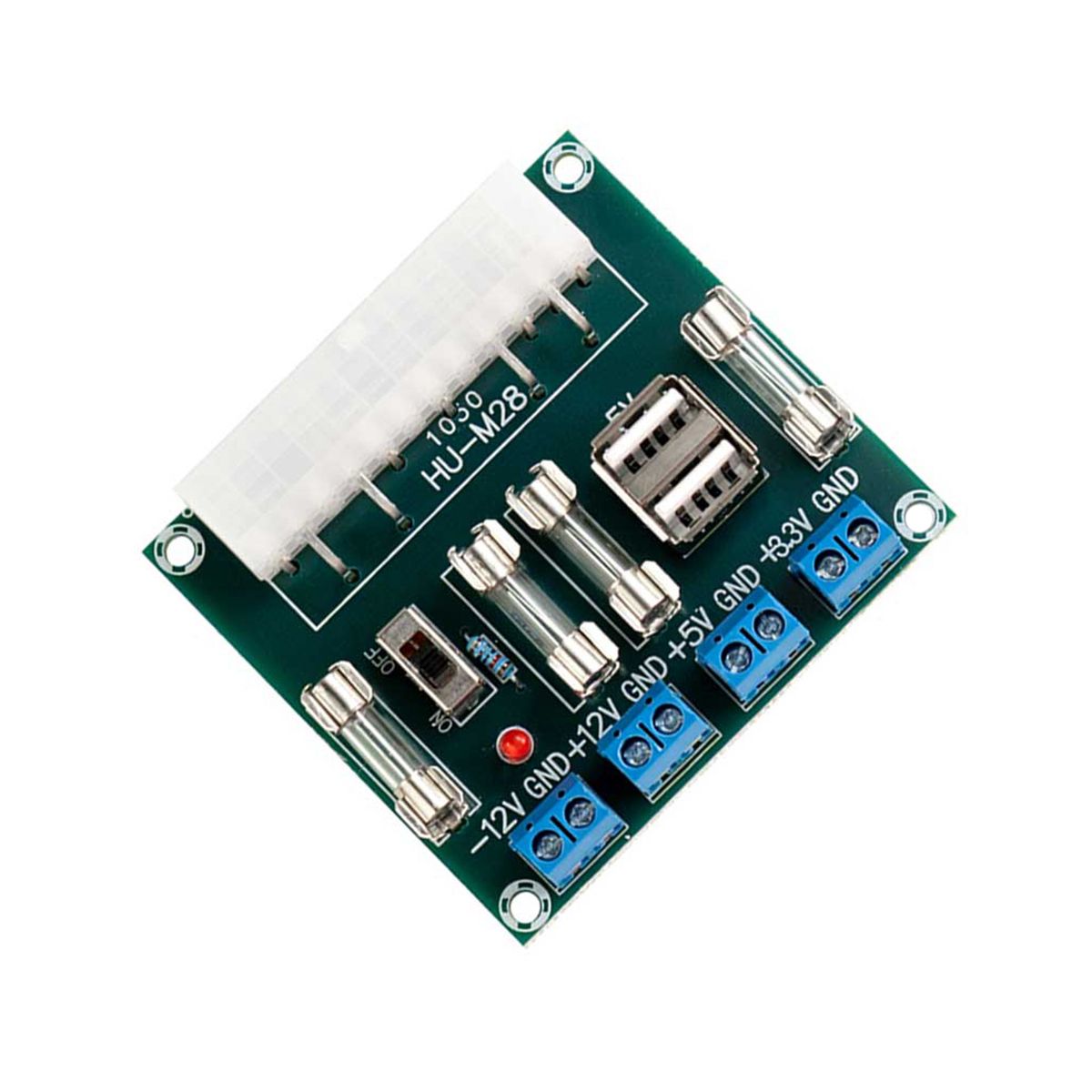 HU-M28 Desktop PC Power ATX Transfer Board Power Adapter Supply Test Module Power Supply Circuit Outlet Module