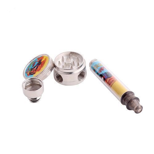 Smoking Pipe With Metal Grinder And Weed Crusher