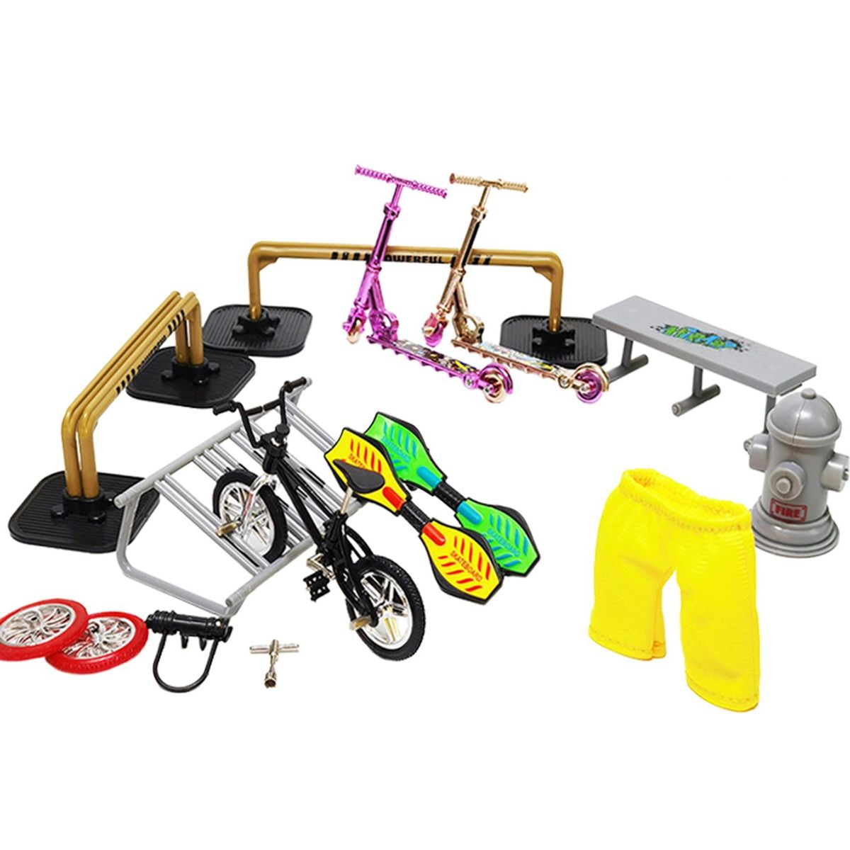 Finger Skateboard Bike Starter Kits Scooter Field Kit Mini CDH-9