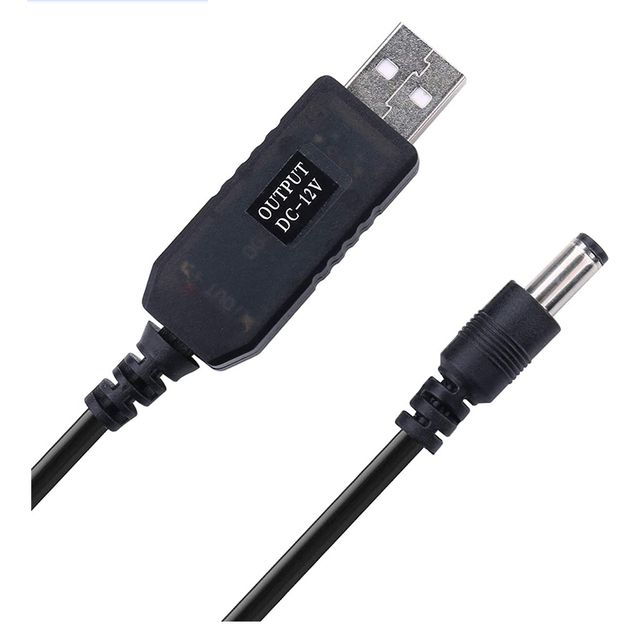 USB Power Boost Line DC 5V To DC 9V 12V Step UP Module USB Converter Adapter Cable 2.1x5.5mm Plug USB Cable Boost Converter(#5v To 12v)