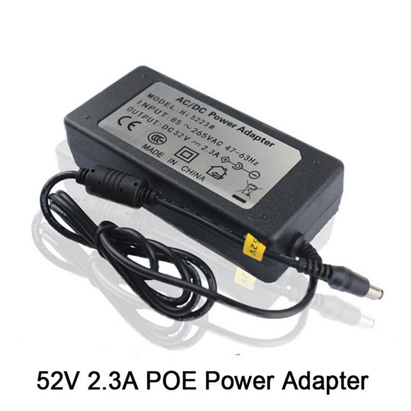 Brand High 52V 2.3A POWER For DC POE ADAPTER POE Switch AC