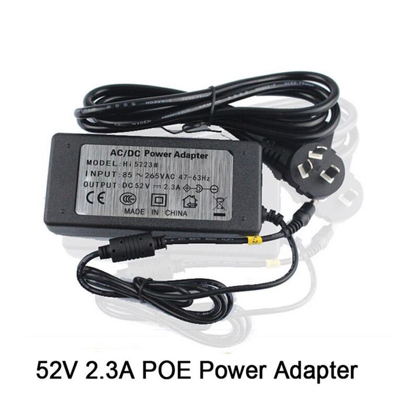 Brand High 52V 2.3A POWER For DC POE ADAPTER POE Switch AC