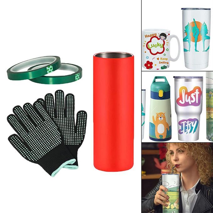 Sublimation Shrink Wrap Sleeve For Sublimation Skinny Tumbler, With
